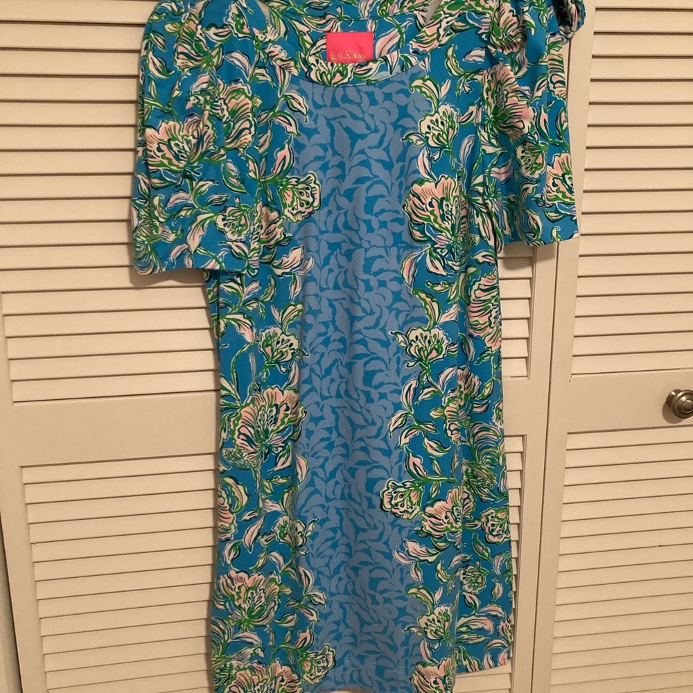 NWOT Lilly Pulitzer Harriet Elbow Sleeve Dress; Det Belt; Size L, Make an Offer! - Picture 10 of 12
